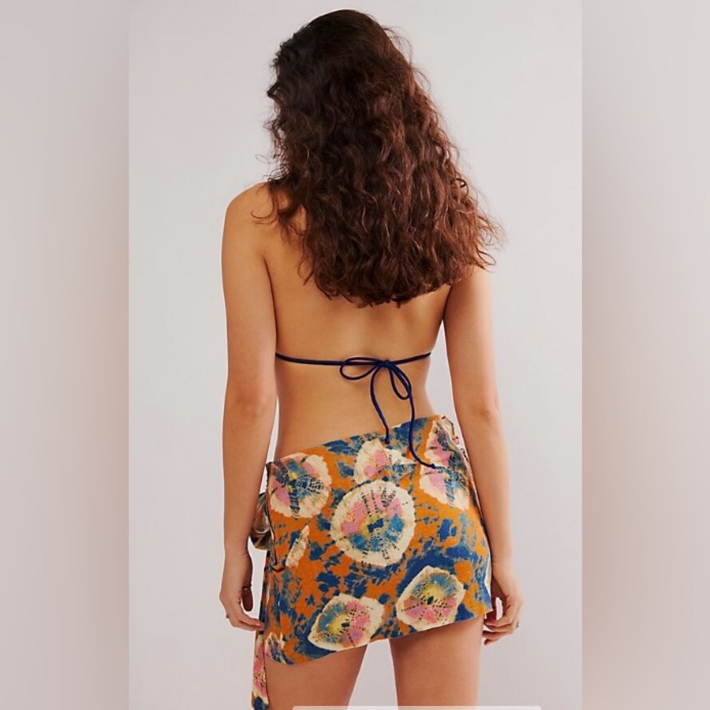Free People Multi Color Mini Skirt Size 12 - Picture 2 of 9